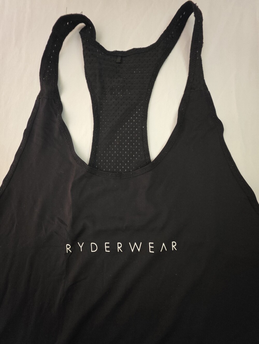 Ryderwear Black Mesh Racerback Training Tank - Picture 2 of 3